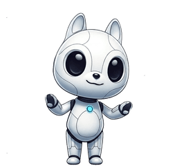 Chipi, the friendly AI robot, waving hello